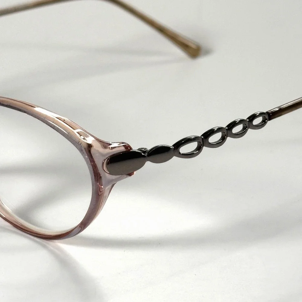 MODERN OPTICAL Audrey‎ Blue Eyeglasses Frame Only 52-15-135 Womens Clear Pink